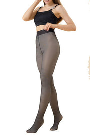 Winter warm fleece tights  hosiery with sculpting butt tight