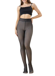 Winter warm fleece tights  hosiery with sculpting butt tight